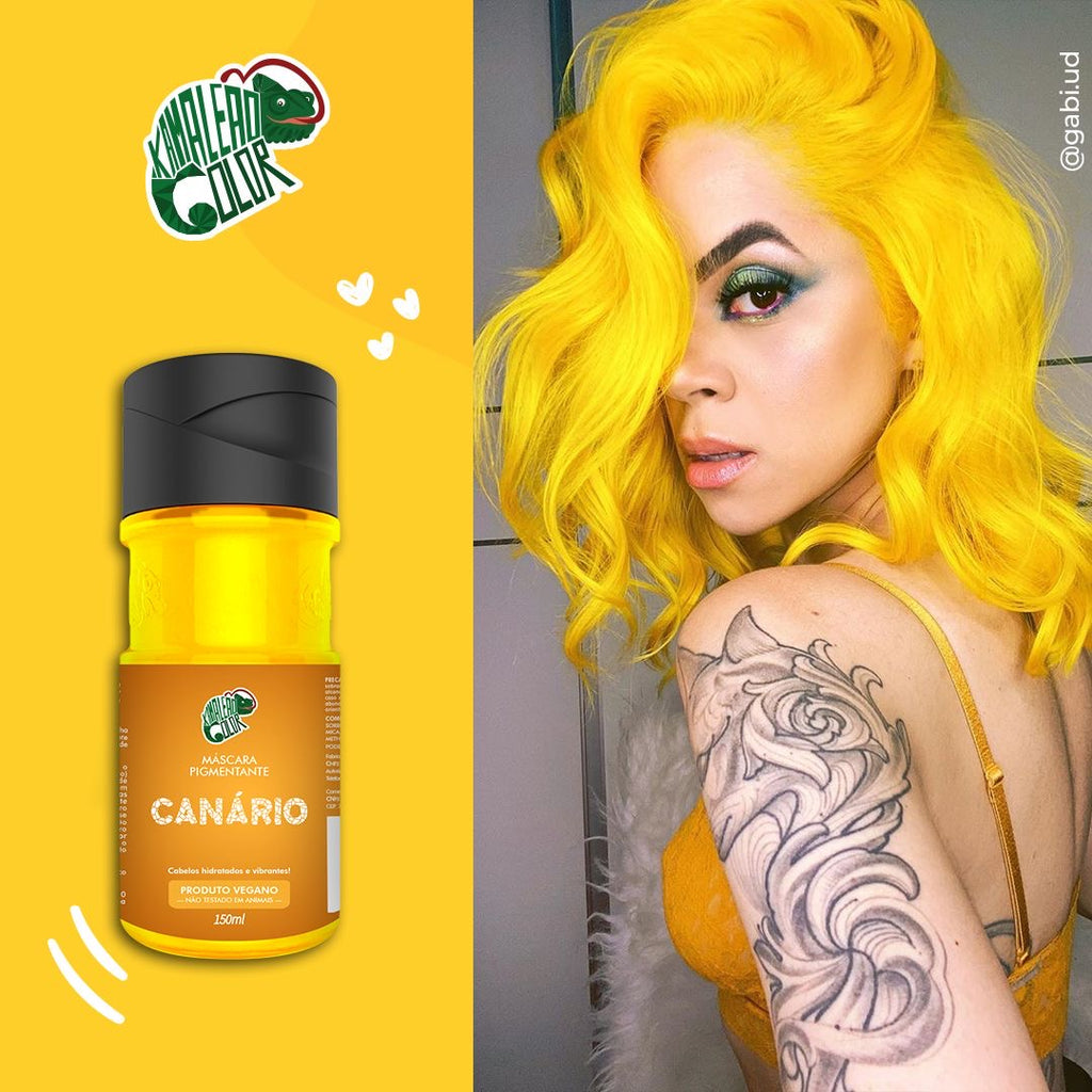 Kamaleão Color Máscara Pigmentante Canário 100ml