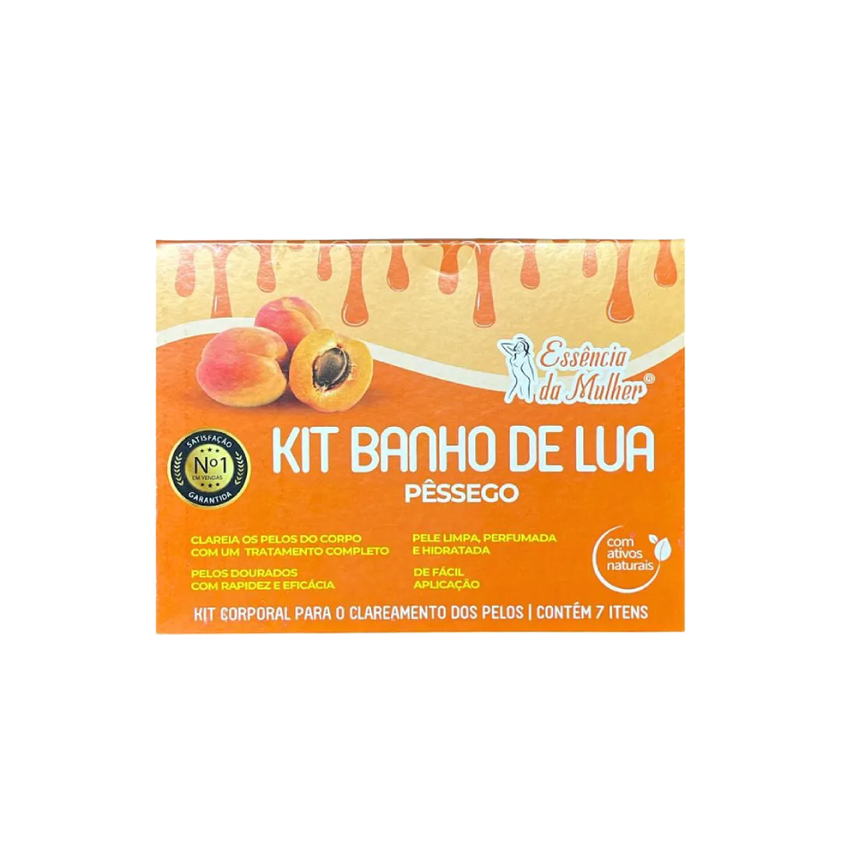 Kit Banho de Lua Pêssego – Essência da Mulher
